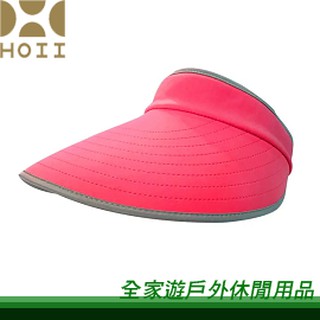 【全家遊戶外】㊣HOII 后益 台灣 輕巧摺疊美膚帽 紅/ MIT台灣製 抗UV 抗UPF50+等級 涼感防曬