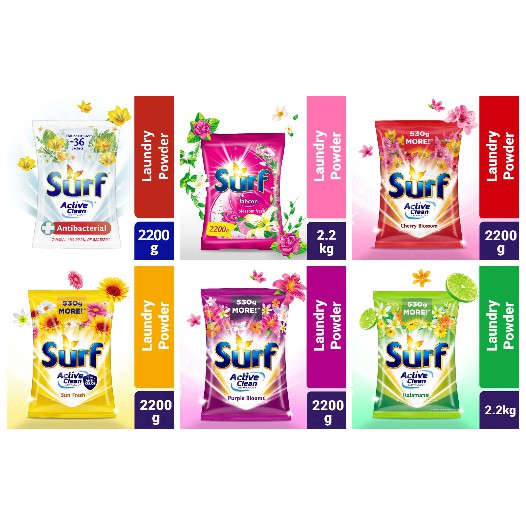 菲律賓 SURF 洗衣粉 2.2kg fabcon clean washing powder Detergent 清潔