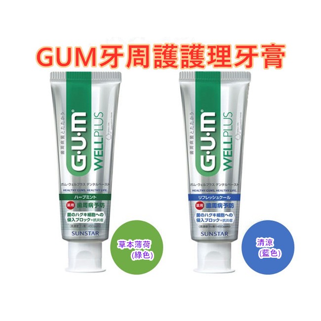 GUM牙周護護理牙膏(清涼/草本薄荷)125g-145g