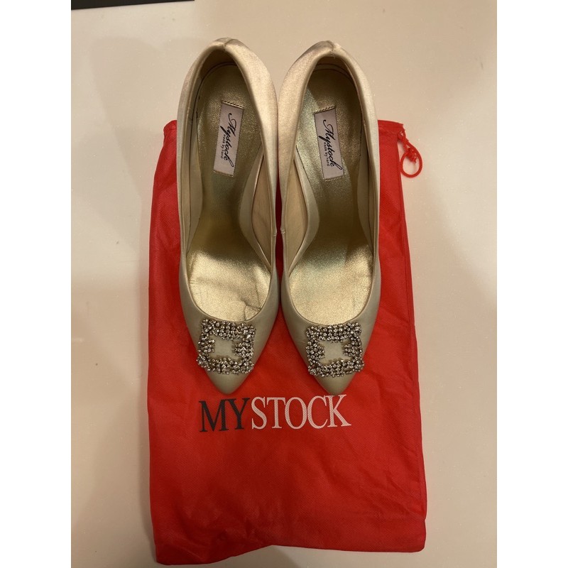 MYSTOCK 8cm 39號二手高跟鞋