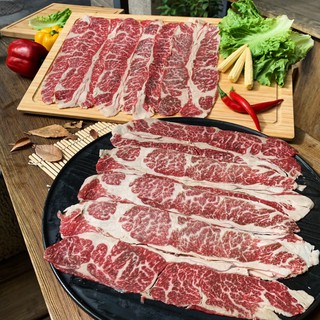 【肉苑食品】美國Choice翼板火鍋燒烤肉片 300克/盒 真空包裝 露營 烤肉