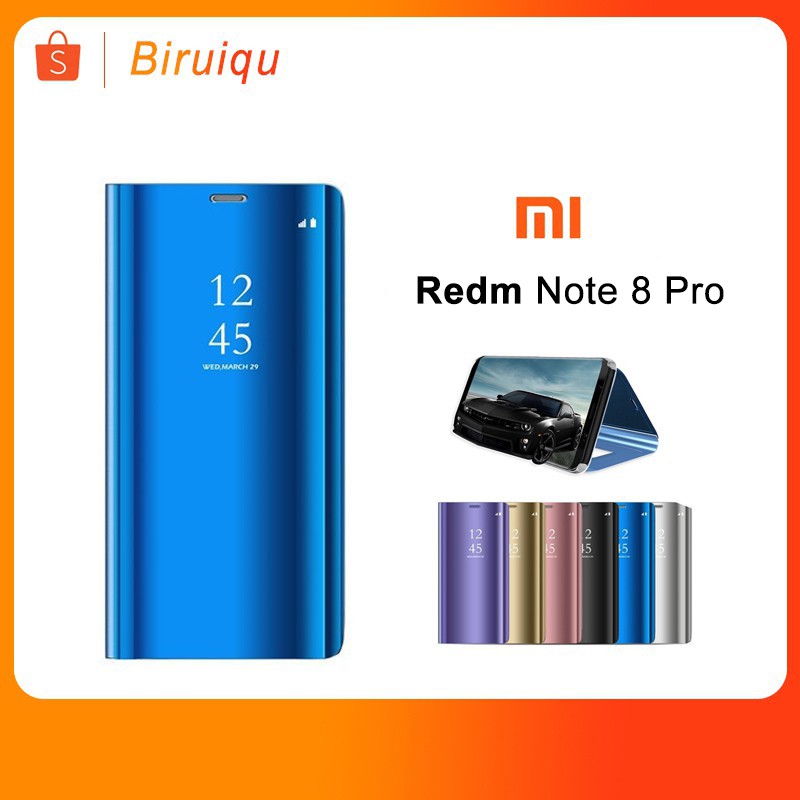 小米 紅米 Note 8 Pro Redmi Note8Pro 手機殼 翻蓋鏡面保護套 全包 立式手機殼
