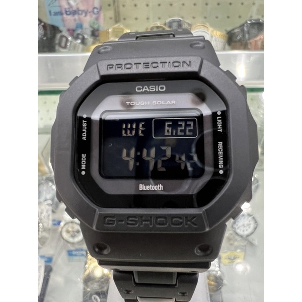 【金台鐘錶】CASIO卡西歐G-SHOCK(電波錶) (樹脂複合式錶) 太陽能 藍牙 GW-B5600BC-1B