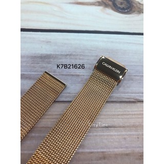 福利品NG-現貨 CK原廠錶帶 K7B21626 不鏽鋼玫瑰金米蘭錶帶
