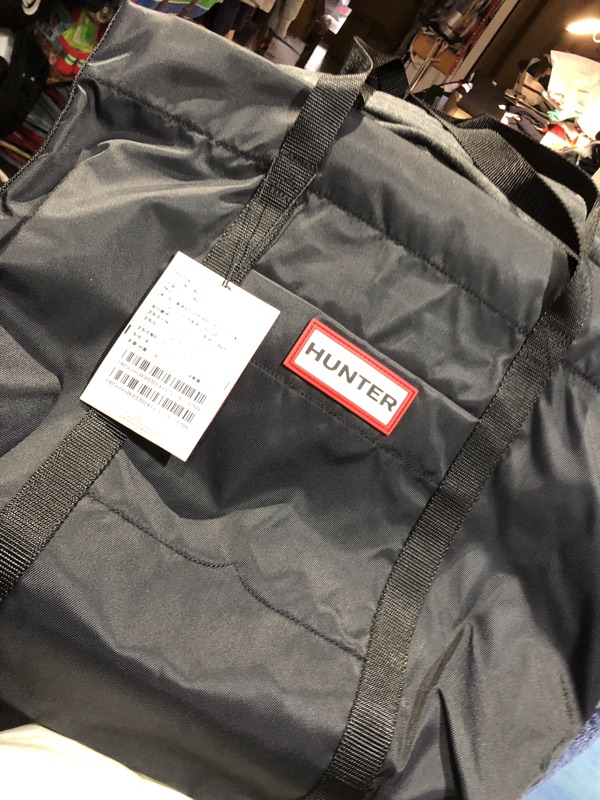 Hunter Original防水尼龍托特包 黑色 現貨 蝦皮購物