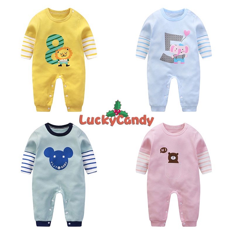 新生兒服裝 寶寶卡通連身衣嬰兒純棉爬服0-18月嬰兒衣服
