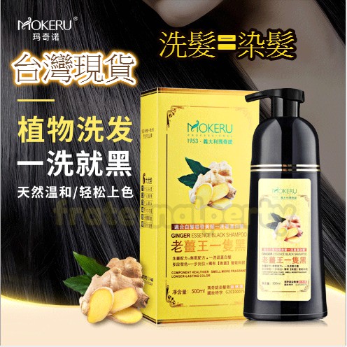 F P 台灣現貨快速出貨 老薑王一隻黑 瑪奇諾 自然黑 一支彩 染髮 染髮劑 一支黑 天然植物染髮劑500ml 蝦皮購物