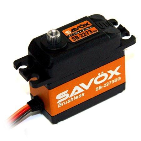 上手遙控模型 Savox 栗研 SB-2273SG 高電壓高扭力無刷鋼製金屬齒數位伺服器28KG 0.095秒