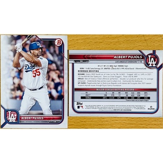 ALBERT PUJOLS 生化人 MLB 大聯盟 2022 Bowman #39 道奇隊 棒球卡