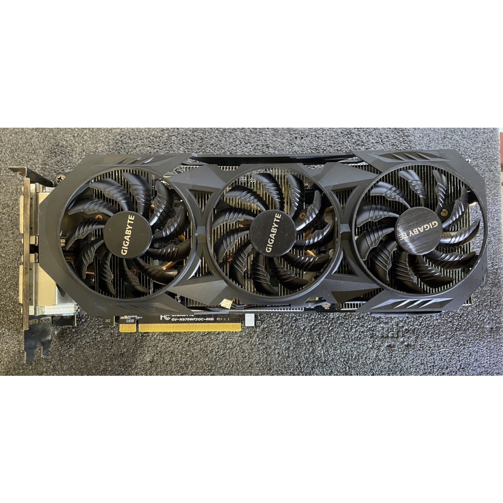 [二手] GIGABYTE 技嘉 NVIDIA GTX970-4G 顯示卡