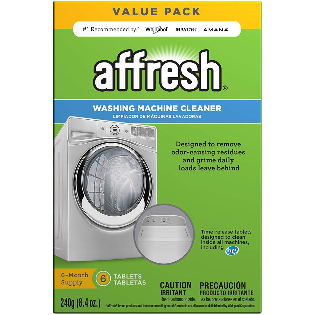美國原廠 非大陸網站 Affresh 洗衣槽清洗錠 洗衣機清潔 槽洗錠 6碇盒裝 Whirlpool