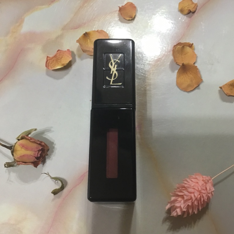 YSL 407 乾燥玫瑰色 熱賣款  奢華緞面漆光唇釉