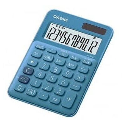 【八度空間】CASIO 時尚甜美 俏藍莓馬卡龍計算機 12位數 利潤率計算 稅金計算 MS-20UC BU