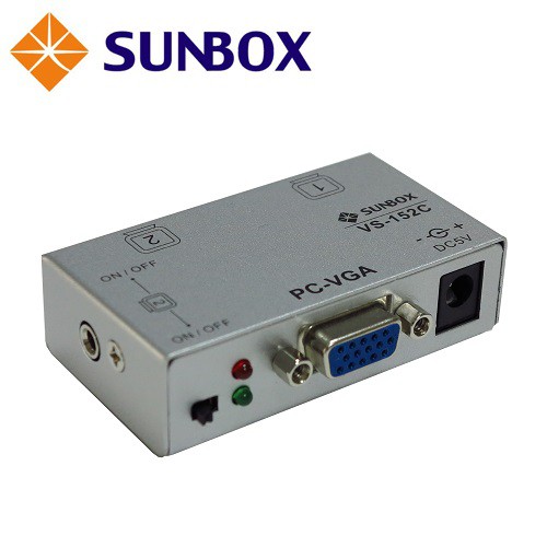 2埠 VGA視訊分配器 (VS152C) SUNBOX