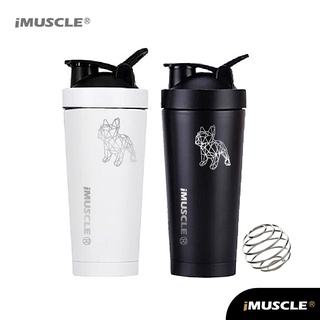 iMuscle 法鬥限量版 不繡鋼環保 透明搖搖杯《700ML》