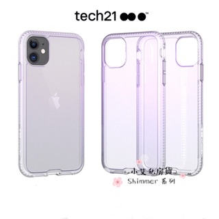 英國 Tech 21抗衝擊 PURE Shimmer iPhone 11 防撞硬式保護殼 虹彩粉 / 虹彩藍