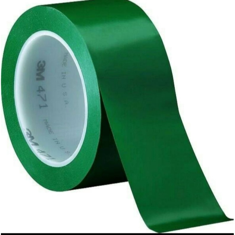 Hijau 地板標記膠帶 3m 471 綠色地板線管道膠帶 2 英寸 x 33。M 地板線絕緣 3m 471 綠色