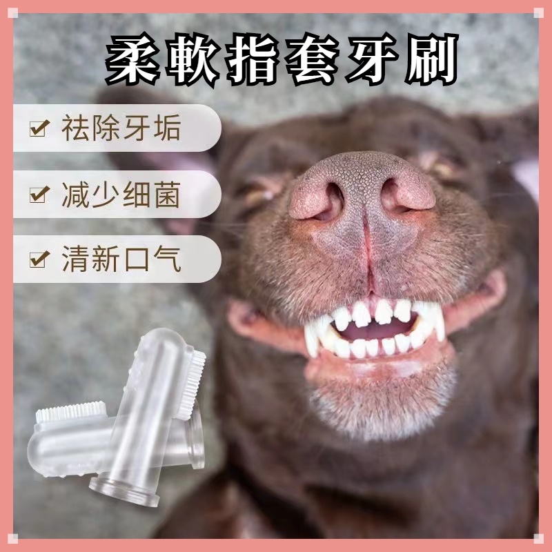 🌸【現貨特價】狗牙刷 牙套牙刷 寵物牙刷 貓咪牙刷 寵物潔牙 矽膠牙刷