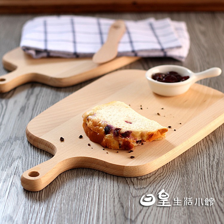 【天天】披薩板 壽司板 木托盤 麵包板 日式櫸木純色簡約木質點心板 水果板 砧板 廚房烘培用品 大號