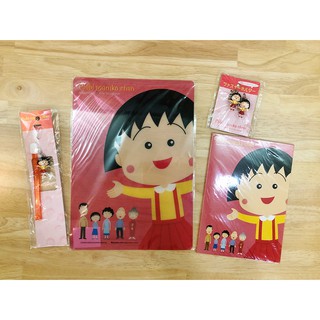 *MARUKO1990* 日本製 正版 絕版 櫻桃小丸子 小丸子 筆記本 記事簿 記事本 吊飾 墊板 文具
