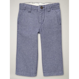 【B& G童裝】正品美國進口GAP Herringbone pants人字紋形藍色長褲18-24mos