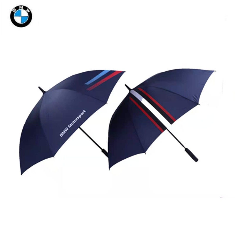 ✜✒►寶馬M系列雨傘原廠4S店高檔精品高爾夫長柄bmw賽車運動直柄藍色傘