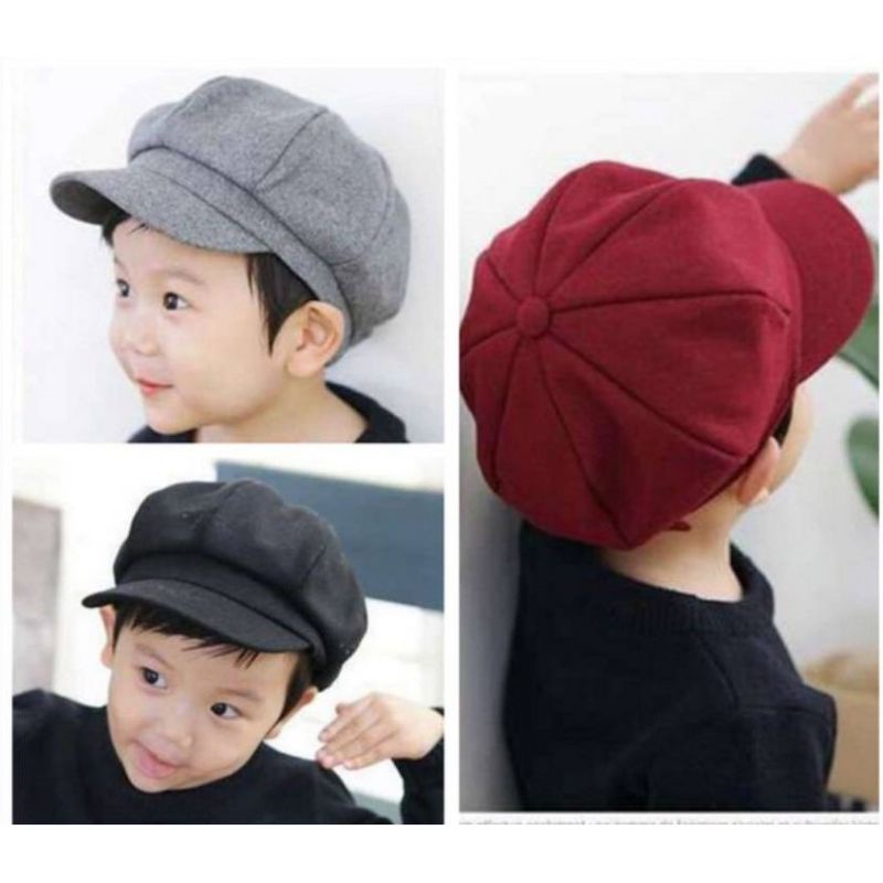 ❤現貨促銷❤韓版 時尚 兒童 鴨舌帽 貝雷帽 英倫帽