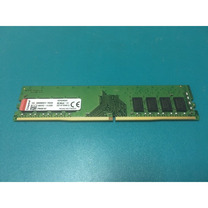 金士頓 DDR4 2400 8G 記憶體 KVR24N17S8/8 KVR24N17D8/8 KCP424NS8/8