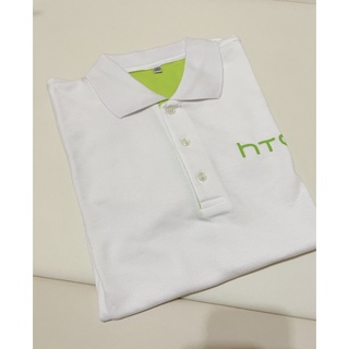 HTC 原廠LOGO精品 吸濕排汗POLO衫 白色（M碼）