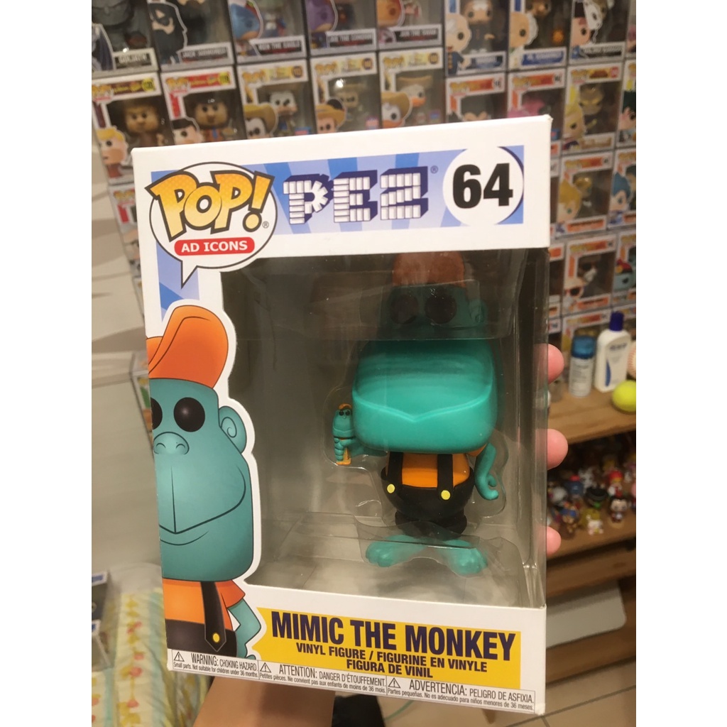 正品【全新】FUNKO POP 皮禮士 PEZ 64 猴子 MIMIC THE MONKEY 貝思 水果糖【平台最低價】