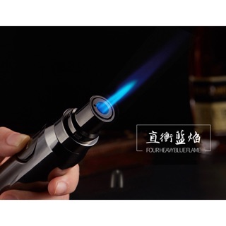 【空拍攝】 JOBON 藍燄直衝焊槍充氣 防風打火機 艾灸燒烤 個性創意 子彈造型直衝打火機