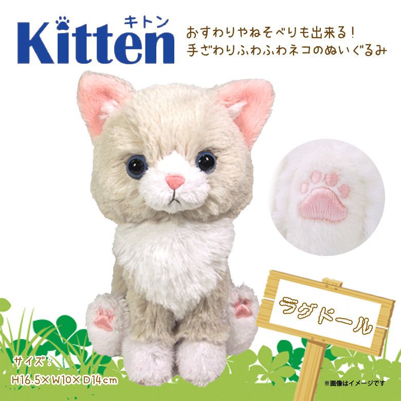 【現貨🌷】 Sunlemon 布偶貓 家貓 玩偶 擬真 日本進口 Kitten 貓咪 坐姿娃娃 拍照 療癒 交換禮物