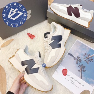 帝安諾-實體店面 NEW BALANCE 327 大N 皮革 深藍 焦糖底 國外限定 WS327KB WS327KA