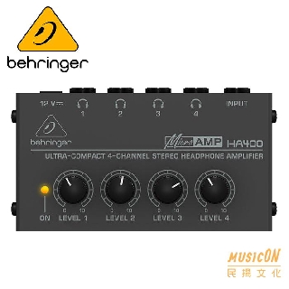 【民揚樂器】耳朵牌 BEHRINGER HA400 耳機分配器 四軌輸出 公司貨