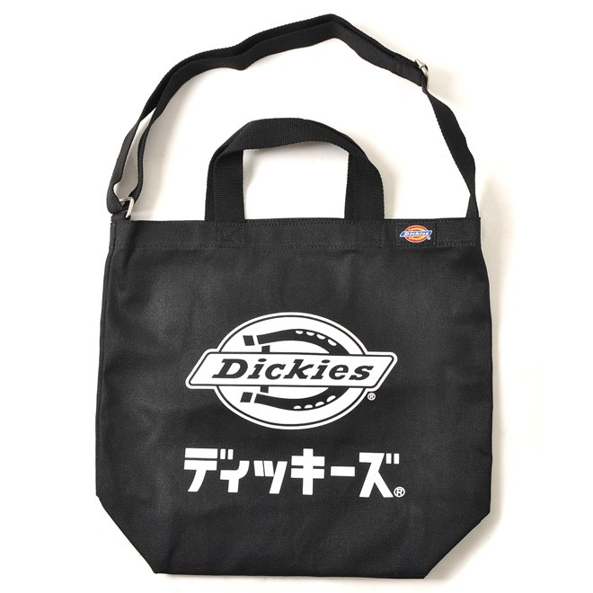 【DICKIES】14632900-80 日本限定 KATAKANA LOGO 兩用 手提包 肩背包 (黑色) 化學原宿