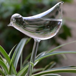 (現貨) 小鳥澆花器 懶人滴水器 自動澆花器 小鳥滴水器 透明玻璃澆花神器 自動澆花裝置 園藝工具 玻璃藝品