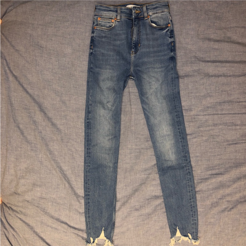 zara jeans high rise