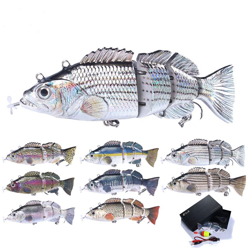 七折 漁人碼頭 多節魚 14cm53g電動多節魚餌誘餌自動充電魚餌誘餌路亞餌 蝦皮購物