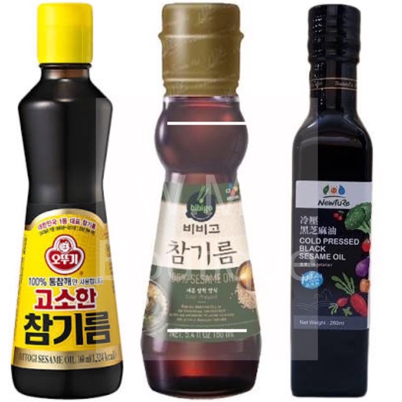 韓國 不倒翁OTTOGI 100%純芝麻油 CJ bibigo 芝麻油 展康 冷壓黑芝麻油 涼拌、煎、煮、炒韓式料理