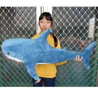 超大鯊魚娃娃抱枕~鯊魚娃娃~海洋動物~藍鯨~鯨鯊~鯊魚寶寶~宜家 IKEA同款鯊魚抱枕~生日情人禮物~全省配送