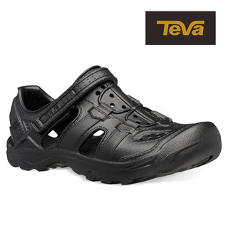 【TEVA】幼/中/大童 Omnium Drift 水陸輕量護趾涼鞋/雨鞋/水鞋/童鞋-黑色 (原廠現貨)