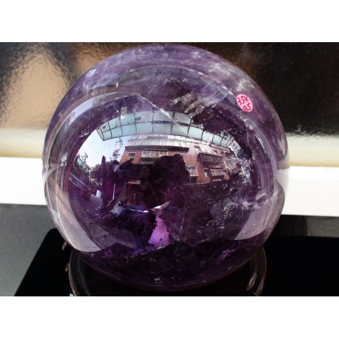 ~shalin-crystal~超大紫水晶球~3.5公斤~開智慧~晶質優~能量優質~低價起標!
