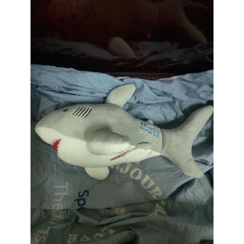 小鯊魚 娃娃 填充毛絨玩偶 棉花 玩具 魚