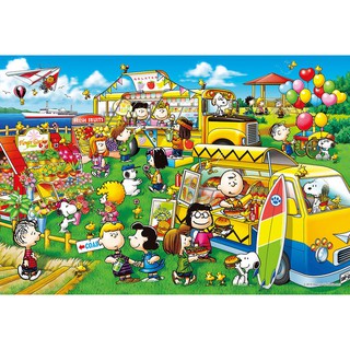 拼圖專賣店 日本進口拼圖 31-515S(1000片迷你拼圖 SNOOPY 史努比 餐車市集)