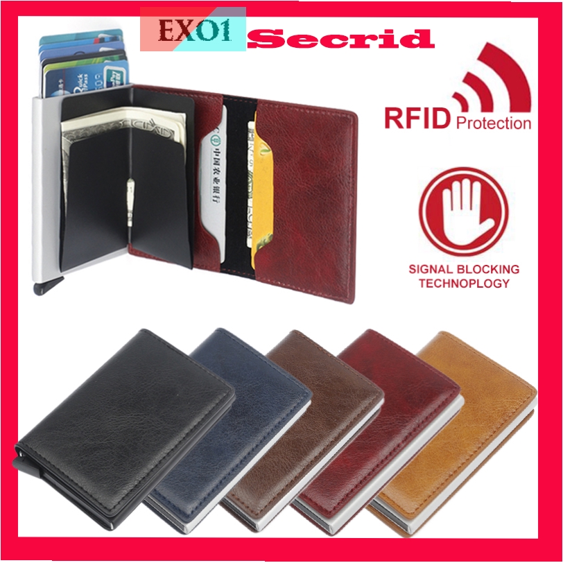Secrid汽車信用卡夾皮革RFID阻止小金屬錢包錢夾| 蝦皮購物