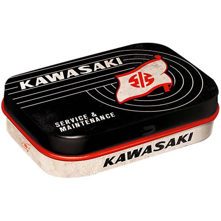 【德國Louis】Kawasaki 復古風格小型收納盒 川崎商標裝飾迷你儲物盒摩托車金屬盒馬口鐵盒 編號10015167