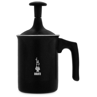 義大利經典老牌 比樂蒂 Bialetti 手動打奶泡器 3 人份. 黑色, 卡布奇諾奶泡, 拿鐵奶泡