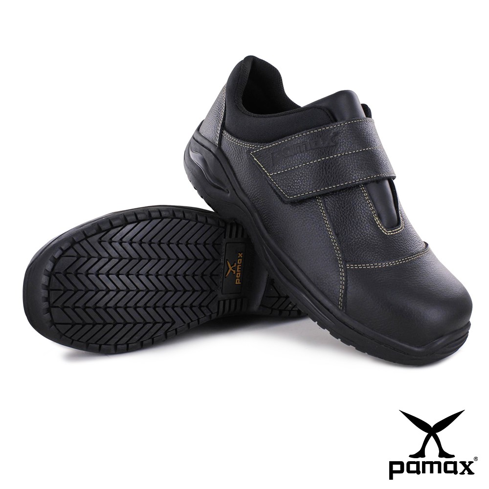 PAMAX 帕瑪斯-皮革製高抓地力安全鞋/PA02401FEH-黏貼式/男女尺寸3-13-大尺碼