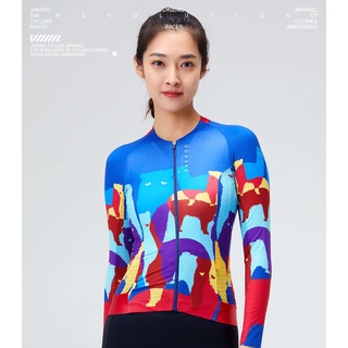 JAKROO捷酷春夏新款——MONSTER女長袖車衣--趣味卡通圖案--全新義大利頂級布料*超輕*--頂級工藝製