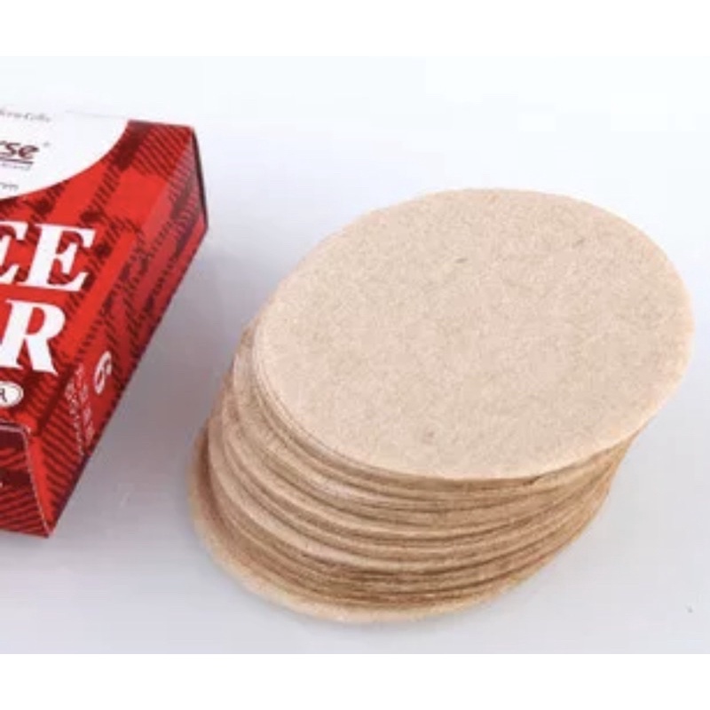 🧸🧸🧸兆咖商行🧸🧸🧸 6號 摩卡壼 冰滴壼 丸型咖啡濾紙 直徑60mm 100片 原木款（原色無漂白）